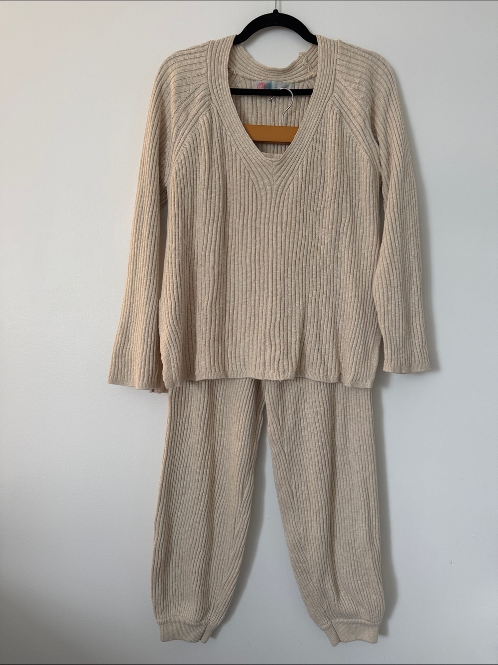 Free People Beach Justine set cream size small